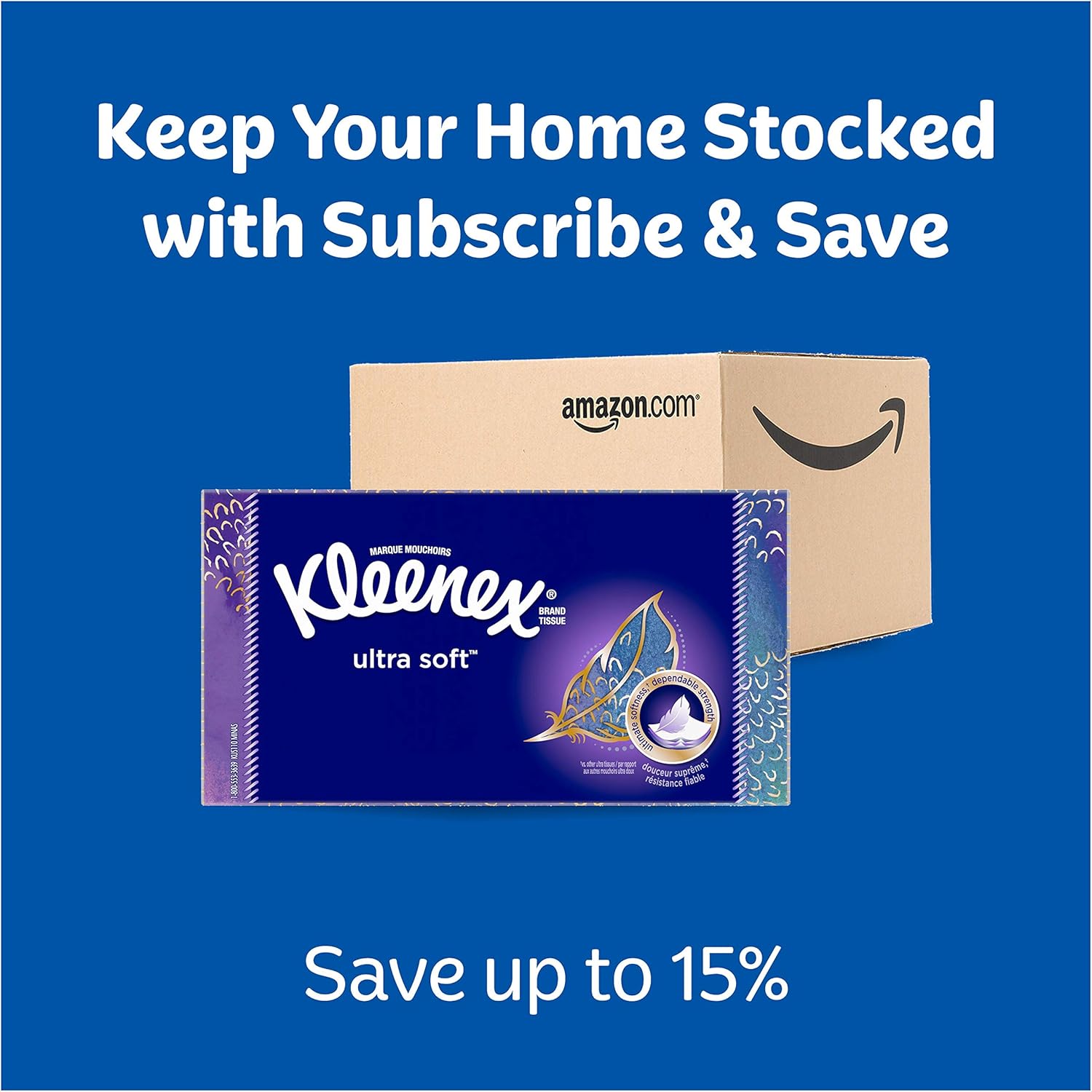 Kleenex Expressions Ultra Soft Facial Tissues, 18 Cube Boxes, 65 Tissues per Box (1,170 Tissues Total): Health & Personal Care