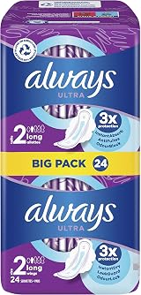 Always Ultra Long Size 2 with Wings Sanitary Pads 24x view 9
