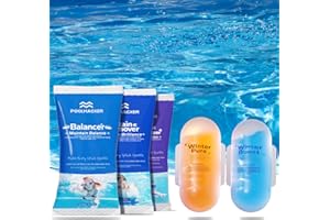 POOLHACKER Pool Closing Kit for Above Ground & Inground Pools – 15000 Gallons Above Ground Pool Winterizing Kit – Swimming Pool Closing Kit for Seasonal Use