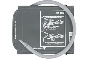 Vive Precision Standard Blood Pressure Cuff Replacement - Compatible with Omron Series 5 & Most BP Monitors - Universal Cuff for Adults, Seniors & Elderly (Upper Arm Circumference 8.66” - 16.54”)
