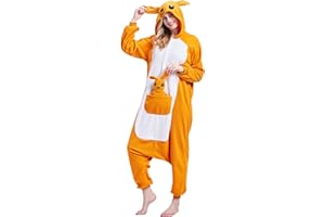 Unisex Adult Animal Onesie Pajamas, Women's and Men's Anime Cosplay Sleepwear, One Piece Halloween Costume