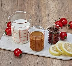 Ackers High Borosilicate Glass Measuring Cup Set