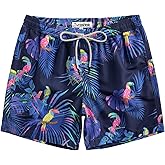 Turnshine Mens Swim Trunks 5 Inch Swimming Shorts with Mesh Lining Quick Dry Bathing Suits for Men Swimwear