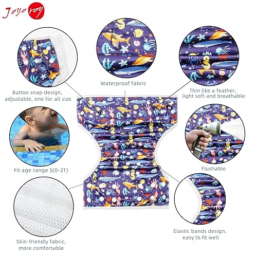 Joyo roy Swim Diaper Reusable Swim Diapers Swim Diapers Large