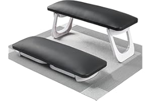 ANGNYA Nail Arm Rest for Nails Tech, Foldable Hand Stand for Nail Tech with PVC Table Mat Microfiber Leather Nail Arm Rest with Bracket Manicure Arm Rest for Nail Salon Technician (Black)