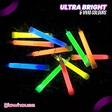 Glowhouse 10pk Red Lightsticks 6 Inch 12+ Hour Ultra Bright Emergency Safety view 5