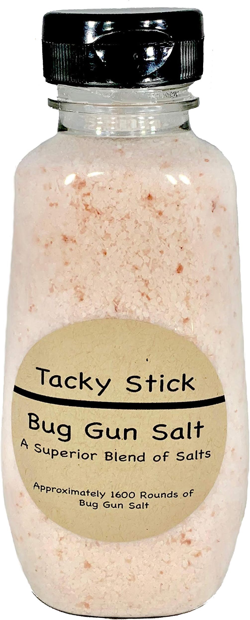 Tacky Stick Bug Gun Salt - 1,600 Rounds of Our Premium Blend of Bug Gun Salts - Kills Bigger Bugs - Kills Flies On First Shot