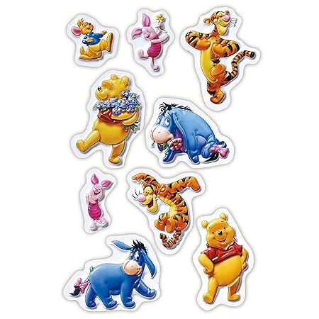 Disney - Winnie Pooh 3D Sticker Set ( 9 Stück) / Wandtattoos / Sticker