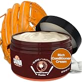 SARNA BASEBALL Glove Conditioner, Cream, 4 Oz &ndash; Break in Faster, Keep Leather Maintained &ndash; Glove Conditioner for Mitts &amp; Softball Gear Made in USA