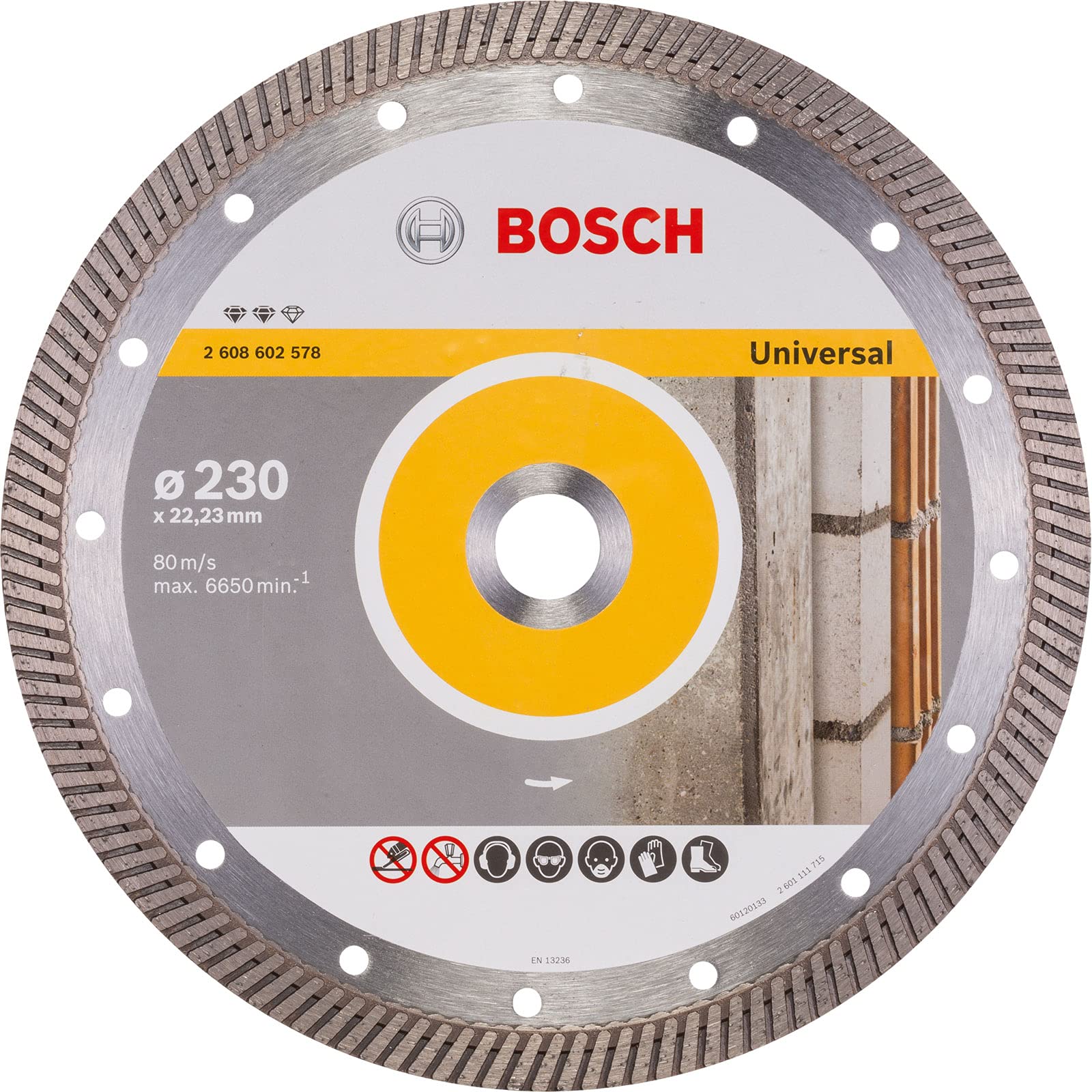 Bosch 2608602578 Diamond Cutting Disc Expert for Universal Turbo