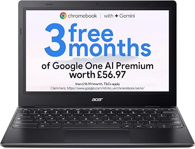 Acer Chromebook 311 CBOA311-1H Laptop Intel Celeron N4500 4GB RAM 64GB eMMC