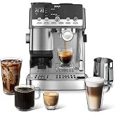 Ninja Luxe Caf&eacute; Mini Plus with AutoFroth, Espresso &amp; Drip, Stainless, ES351 | Built-in Burr Grinder, Precision Scale &amp; Hands-Free Auto Frothing, Lattes, Cappuccinos &amp; More
