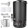POWLAB Commercial 8L Wax Melter for Candle Making - Electric Candle Maker Machine with Easy Pour Spout, Temperature Control & Quick Melt Design - Ideal for Soap, Soy Wax, Home or Business Use