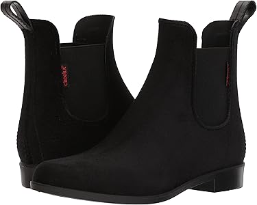chooka vivien velvet chelsea boot