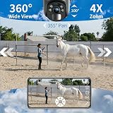 Xega 4G LTE Security Camera No WiFi 2K Solar Powered Outdoor 4G PIR Night Vision view 4