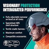 JSP EVO VISTALENS Safety Helmet White with Integrated Eyewear EN397 view 4