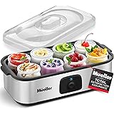 Mueller Yogurt Maker, Greek Yogurt Machine with 8 Glass Jars/Lids, One Touch Display: Perfect for Organic, Sweetened, Flavore