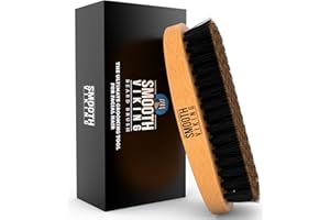 SMOOTH VIKING BEARD CARE Smooth Viking Beard and Facial Hair Grooming Set - Natural Boar Bristle Brush, Mustache Brush, Styling and Shaping Tool for Men