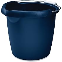 ATCUSA Badebecher 1,5 Liter – BPA-frei, Streifig, Mit Griff, Für Bad & Camping