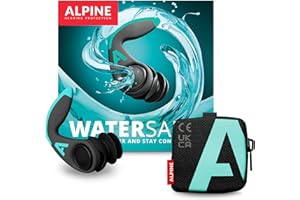 Alpine WaterSafe Pro - Ear Plugs for Swimming and Surfing – for Adults - Waterproof - Comfortable - Secure Fit - for Water Sports - Reusable - Sizes M & L - 1 Pair