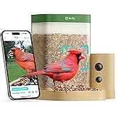 Birdfy Smart Bird Feeder with Camera for Rookie, Camera Bird Feeder Dual Night Vision, AI Recognition IP66 Waterproof for BirdLovers (Lifetime Free AI)