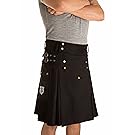 Damn Near Kilt 'Em Men's Sport Utility Kilt Small Black