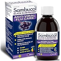 Sambucol Black Elderberry Anti-Viral Flu Care | Quickly Relieves Cold & Flu Symptoms | Immune Support & Antioxidant | Ideal f
