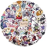 50Pcs The Owl House Stickers for Kids - Cute Cartoon Film Stickers Cute Gifts for Girls Boys Vinyl Sticker for Kids Waterbottle Laptop Guitar Classroom Prizes for Elementary Students (Owl)