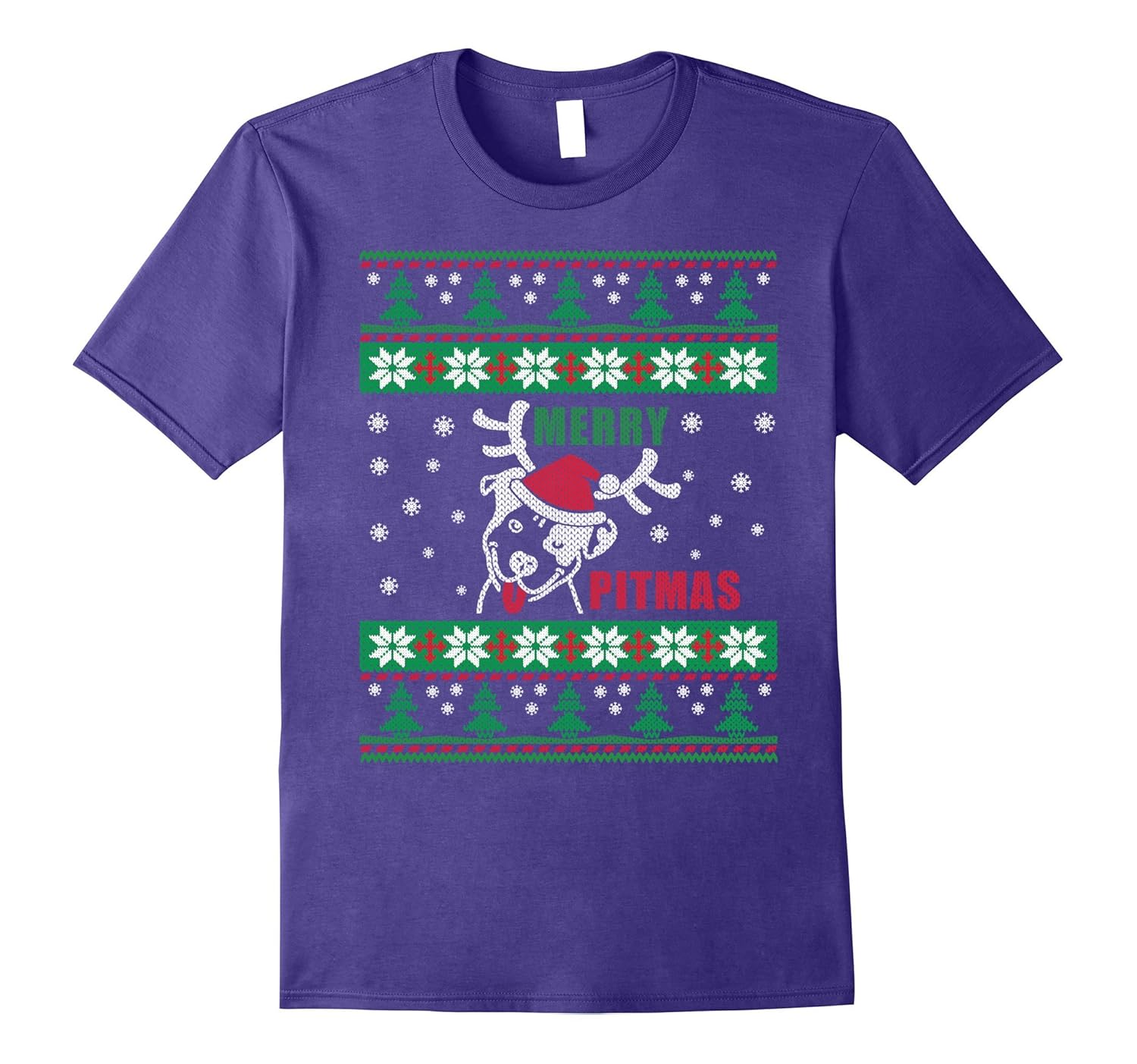 Merry Pitmas Pitbull Ugly Christmas Shirts-ANZ