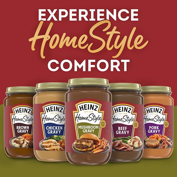 HEINZ HOMESTYLE, MUSHROOM GRAVY, 12 OZ