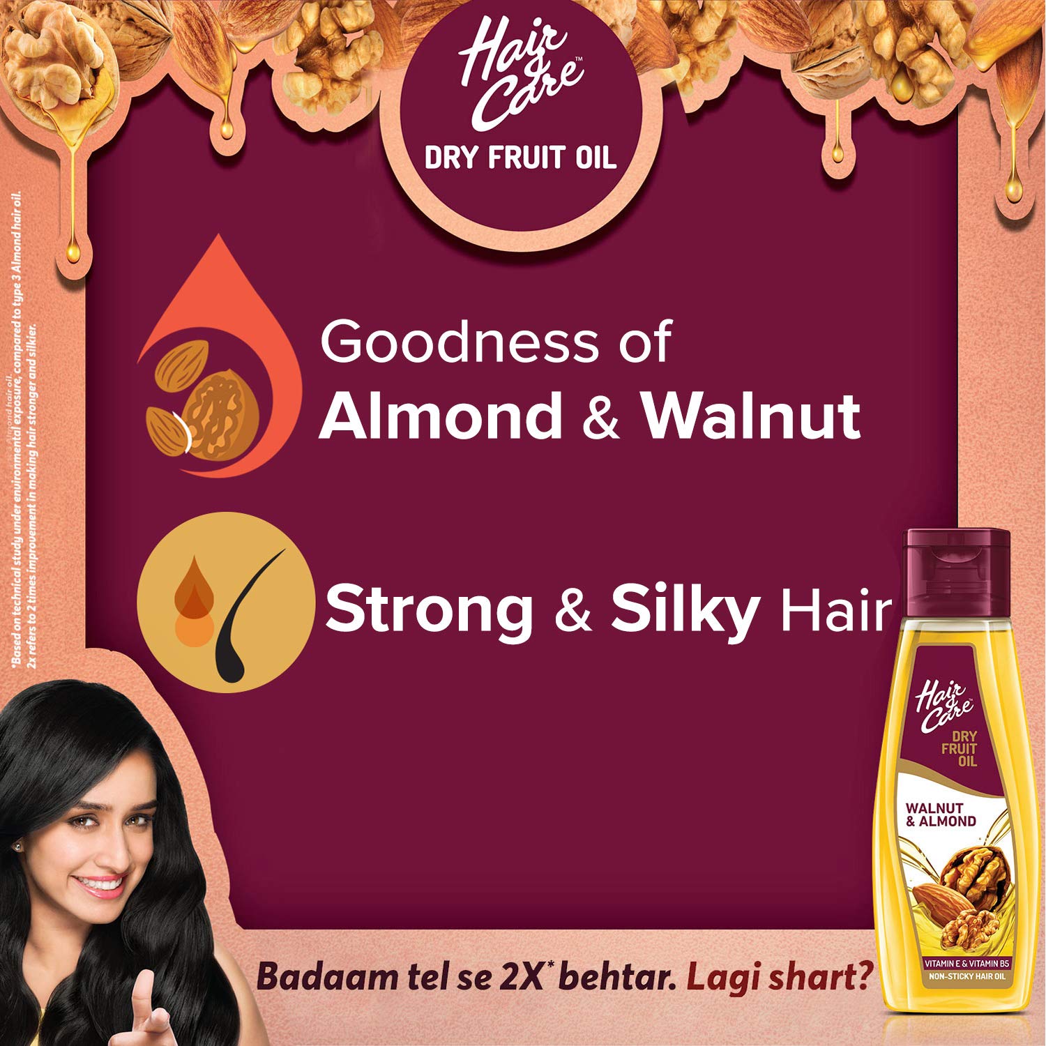 Buy Hair Care Dry Fruit Oil With Walnut Almond Non Sticky