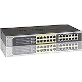 NETGEAR JGS524PE 24-Port Gigabit Rackmount PoE Smart Managed Plus Switch | 12-Port 100w Power-over-Ethernet | ProSAFE Lifetime Protection