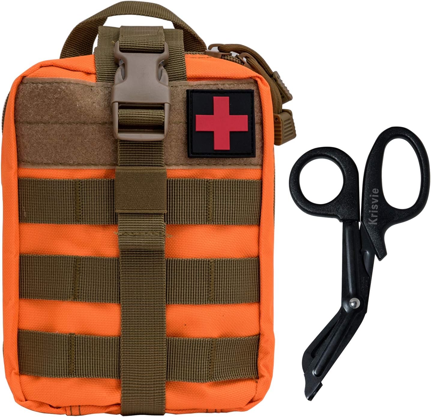 Krisvie Rip-Away EMT Pouch Pouch Molle Pouch First Aid Kit Utility Pouch 1000D Nylon