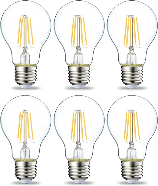 AmazonBasics LED E27 Edison Screw Bulb, 4.3W (equivalent to 40W), Clear