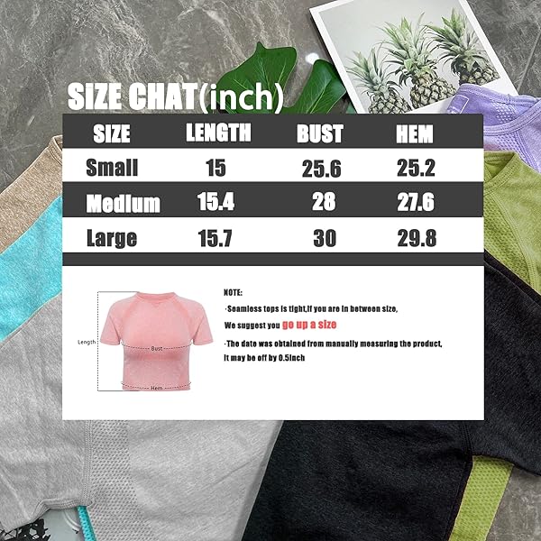 WORKOUT TOPS FOR WOMEN SEAMLESS ATHLETIC CROP TOPS SHORT SLEEVE CROPPED TOPS SCOOP NECK BASIC WORKOUT SHIRTS FOR YOGA,BLUE