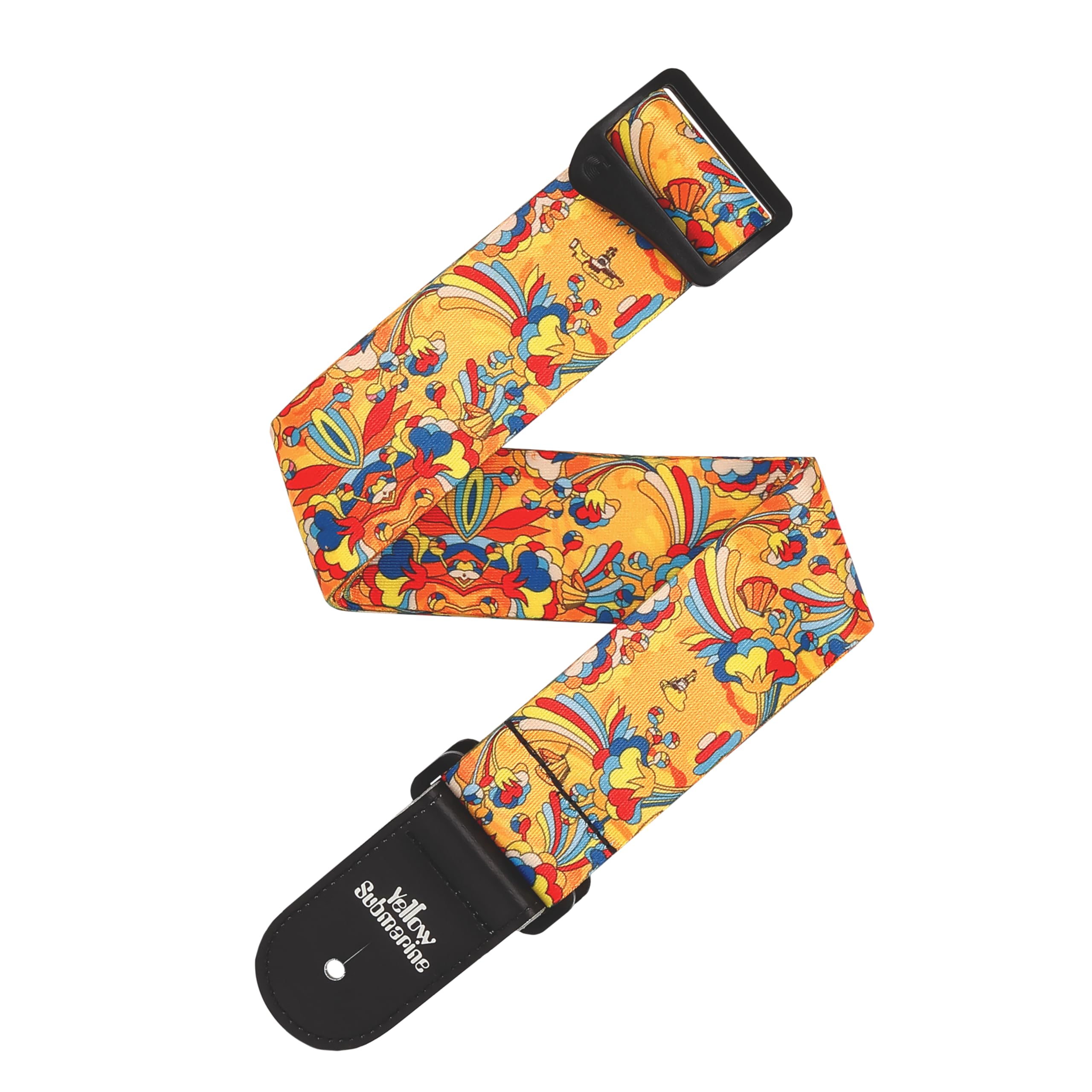 D'Addario Beatles Yellow Submarine 55th Anniversary Polyester Guitar Strap, Primrose Prairie