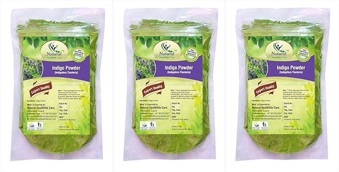 Natural Healthlife Care Indigo Powder, 100 (Pack of 3)