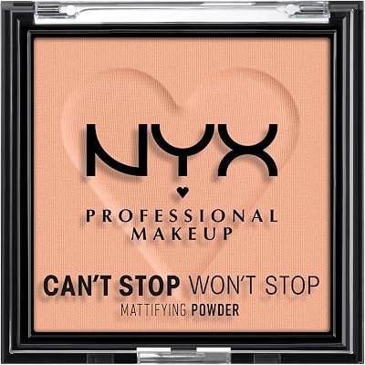 NYX Can't Stop Won't Stop Matte Powder Brightening Peach 0.28 oz