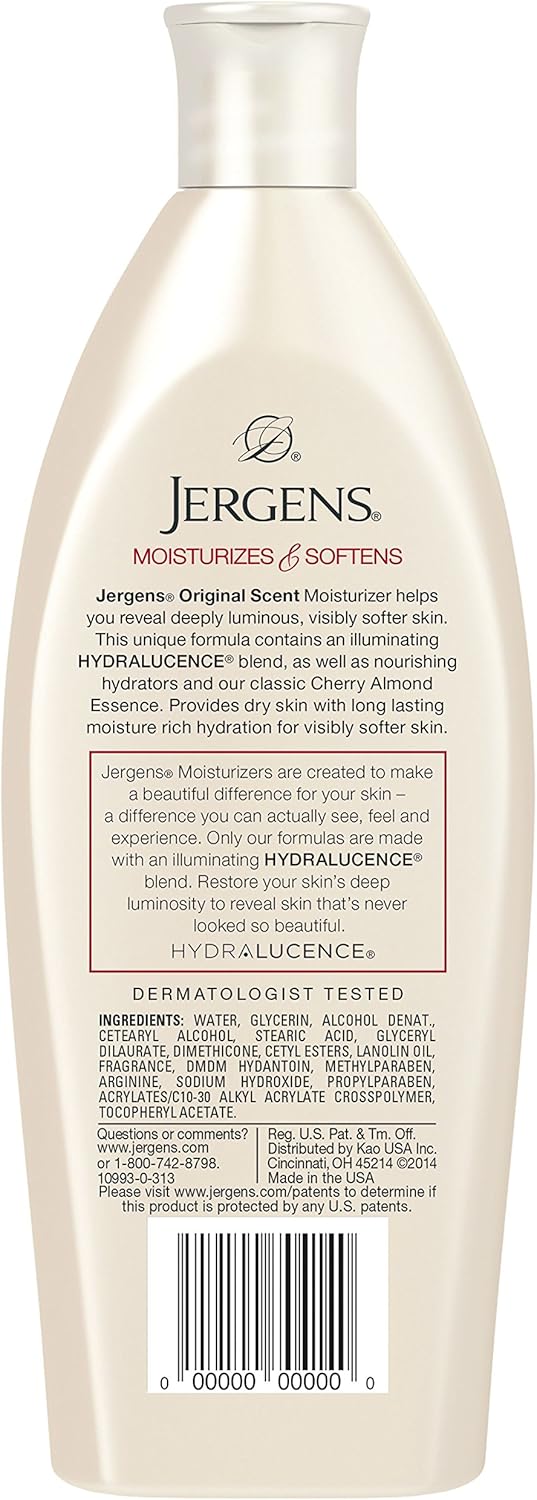 Jergens Original Scent Moisturizer, Cherry-Almond, 10oz + 2.5oz Bonus, 295 ml (Pack of 1) - Image 3