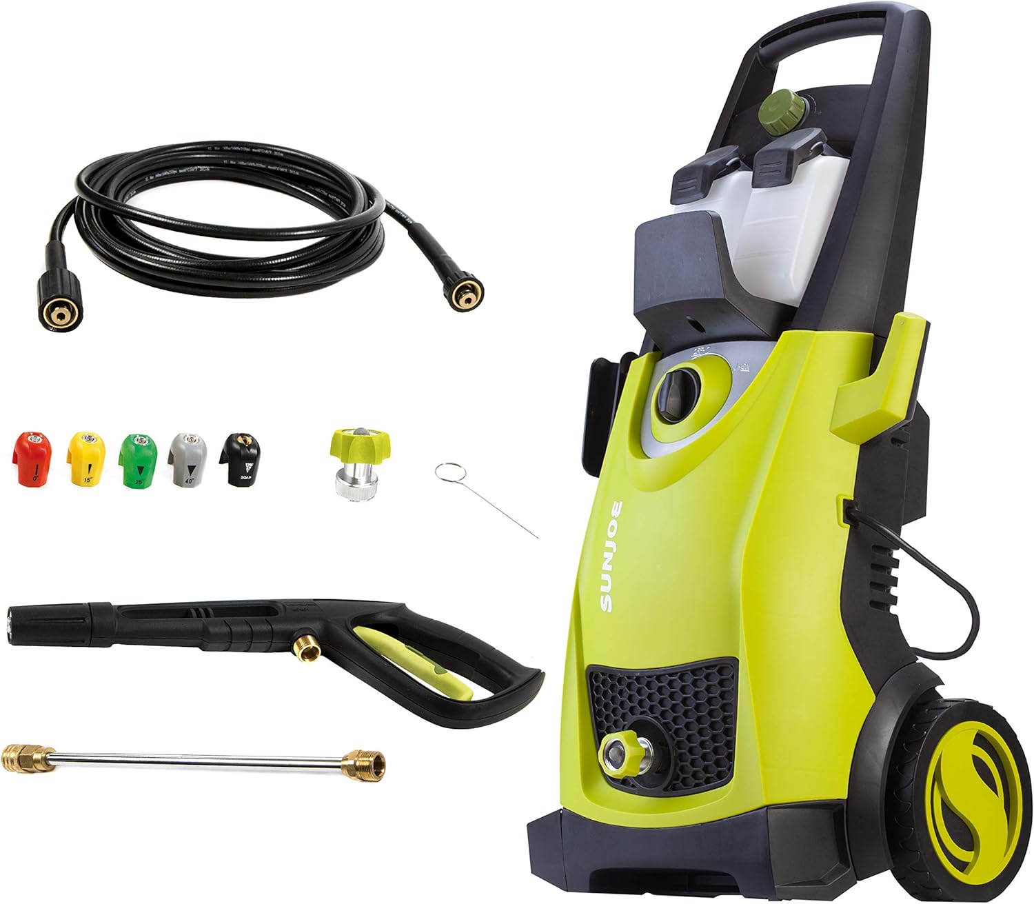 Sun Joe SPX3000 2030 Max PSI 1.76 GPM 14.5-Amp Electric High Pressure Washer, Cleans Cars/Fences/Patios : Garden & Outdoor