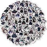 LENFXFW 56 Pcs Cute Cartoon Girl Stickers,Vinyl Waterproof Gothic Girl Decal for Water Bottle Laptop Toy Sticker for DIY Decorate Bumper Phone Hard Hat Adults and Teens Gifts