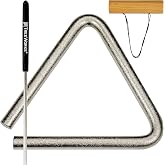Treeworks Triangle Musical Instrument &mdash; MADE IN U.S.A. Percussion | 6", Includes Beater/Striker and Holder, Professional Carbon Steel Alloy, For Orchestral/Concert, Hand-Bent in Nashville, Tenn