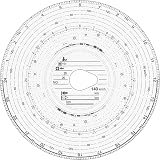 Continental 100-24 EC4K Disque Diagramme Tachygraphe – Enregistreur Vitesse & Temps De Conduite