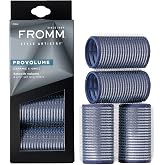 Fromm ProVolume 1.25" Self-Grip Ceramic Ionic Thermal Hair Rollers, 4 Count, Salon Quality Hair Curlers for Shorter or Medium Length Hair, Bangs and Tighter Curls