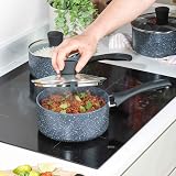 Russell Hobbs Nightfall Stone 3-Piece Saucepan Set 16/18/20 cm Non-Stick view 5