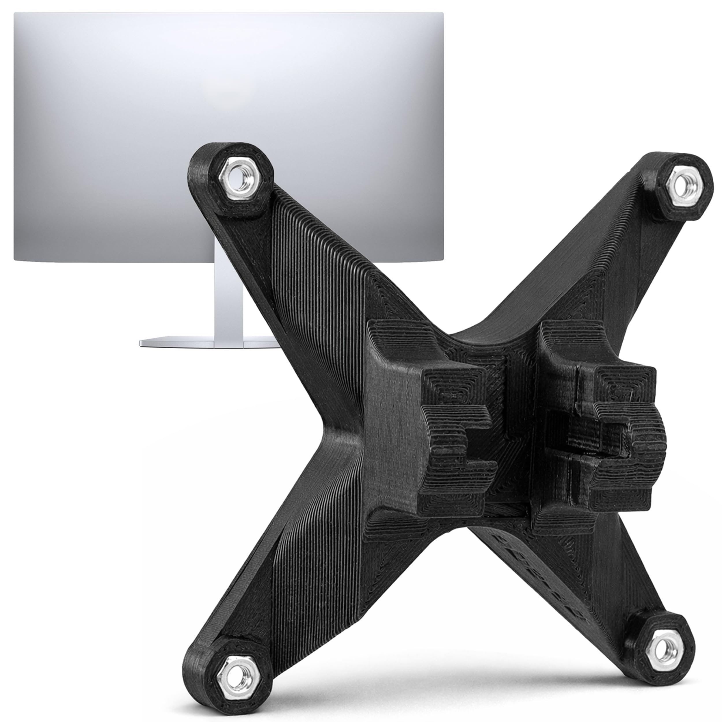 3IDEE VESA adapter compatible with Dell Ultrathin S2419HM, S2719DC, S2719DM Monitor - vesa mount adapter for monitor arm, wall mount or vesa plate - 75 x 75 mm