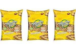 GRACE NNVG An Item of Hampton Farms Unsalted In-Shell Peanuts (5 lbs.) - Pack of 1 - Bulk Disc (Sеt оf Тhrее)