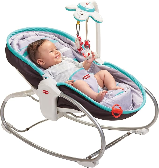 tiny love 3 in 1 rocker napper grey turquoise
