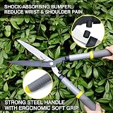 Colwelt 53cm Hedge Shears Carbon Steel Blades Ergonomic Handles view 3