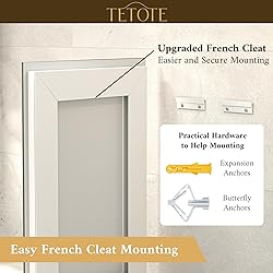 TETOTE LED Bathroom Mirror with Lights 40 x 32
